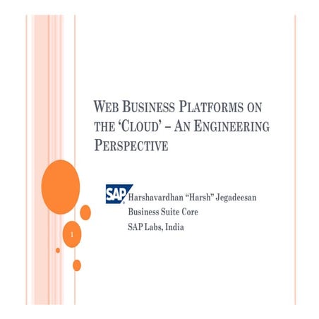 Web Business Platforms on the Cloud