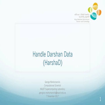 Harshad - Handle Darshan Data