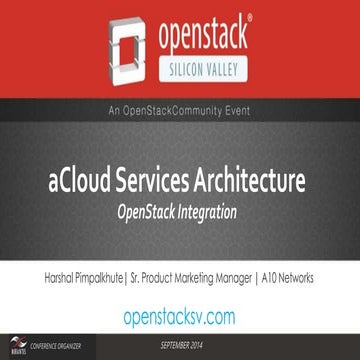 aCloud Services Architecture -  Harshal Pimpalkhute, Sr. Prod. Mktg. Mgr., A1...