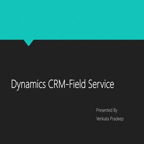 Harsha presentation field_service