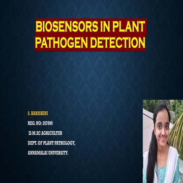 Biosensors in plant pathogen detection