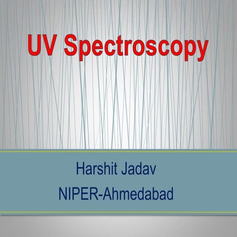 UV Spectroscopy
