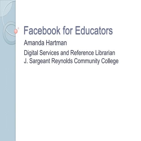 Facebook for Education