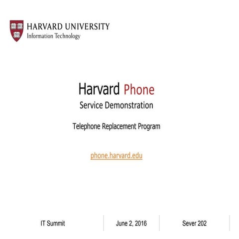 Harvard phone it summit demo 06.02.16