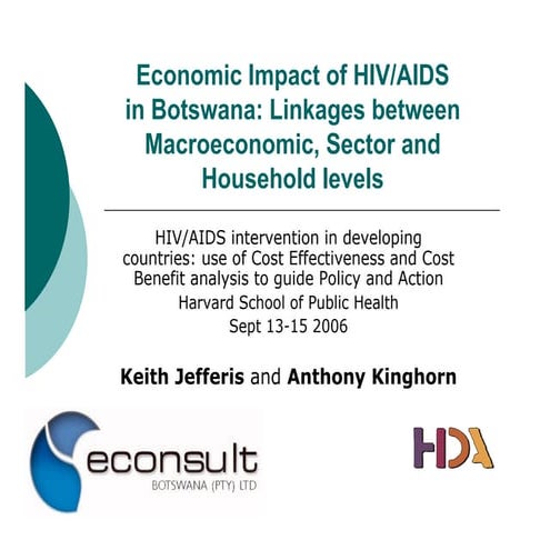 2006:Economic Impact of HIV/AIDS in Botswana | PDF