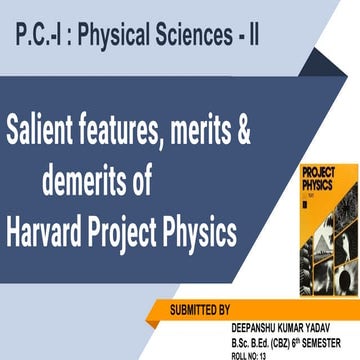 Harvard Project Physics Curriculum (HPP) 