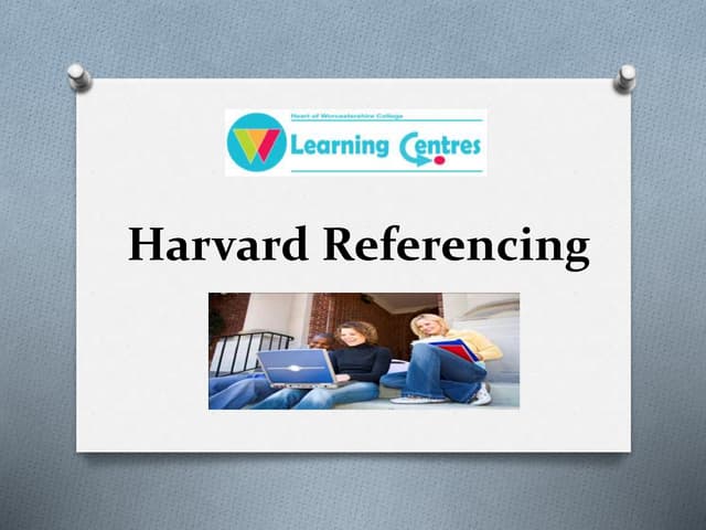 Harvard referencing for fe