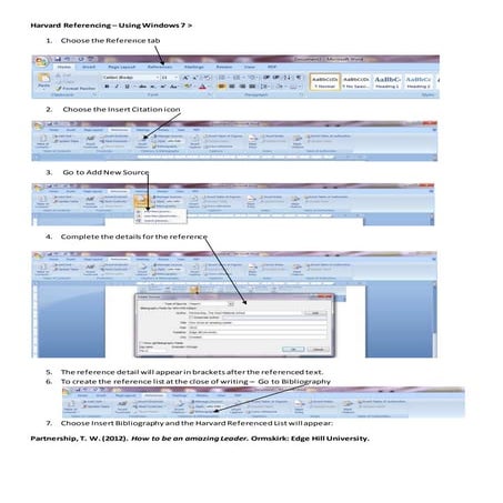 Harvard referencing guide