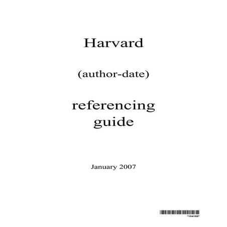 Harvard referencing system