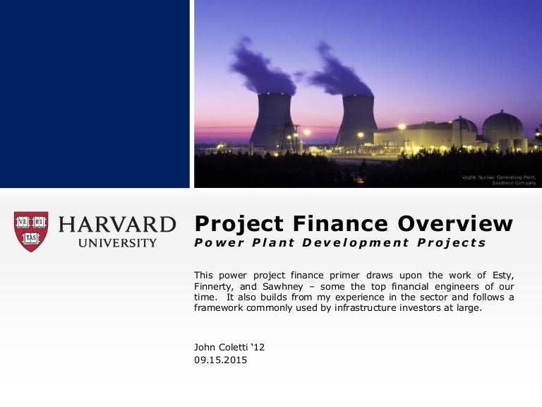 Power Plant Project Finance Overview