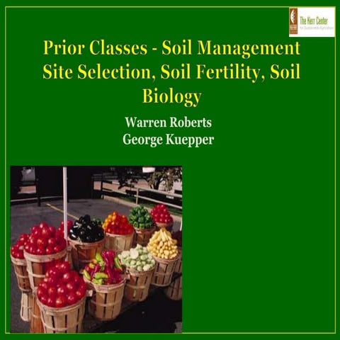 Harvest and Post-Harvest