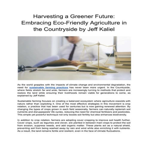 Harvesting a Greener Future_ Embracing Eco-Friendly Agriculture in the Countr...