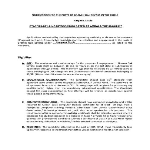 Haryana govt jobs news www.freejobs alert.com