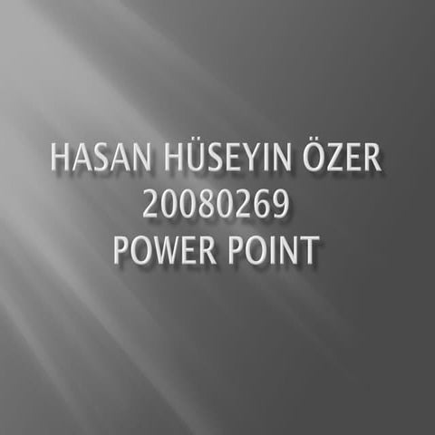Power point Kullanımı | PDF