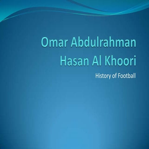 History Of Football