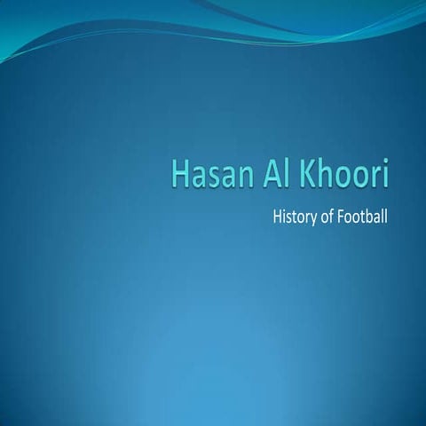 history of football