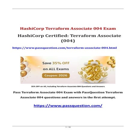Comprehensive Guide to Passing HashiCorp Terraform Associate 004 Exam | PDF