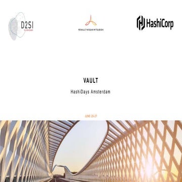 A way to share secrets in your pipeline - Hashidays 2018