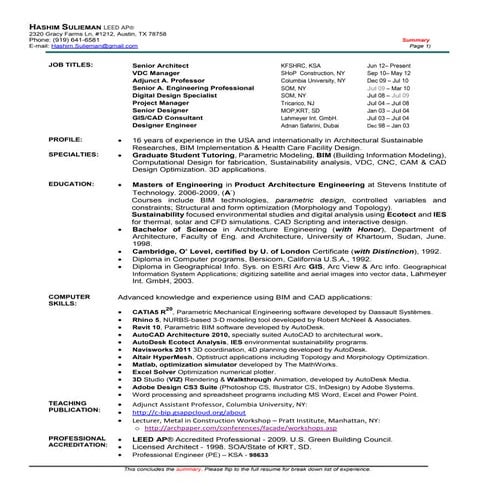 Hashim Ibnauf Resume
