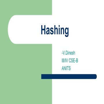 Hashing | PPT