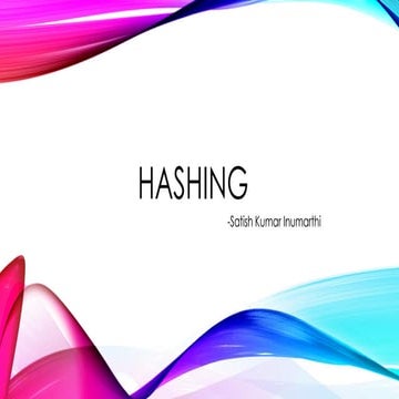 Hashing | PDF