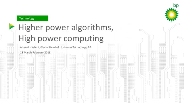 High Power Algorithms: High Performance Computing | PPT | Free Download