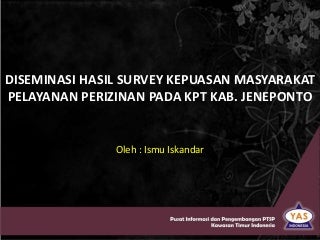 Hasil skm kpt jeneponto 2016