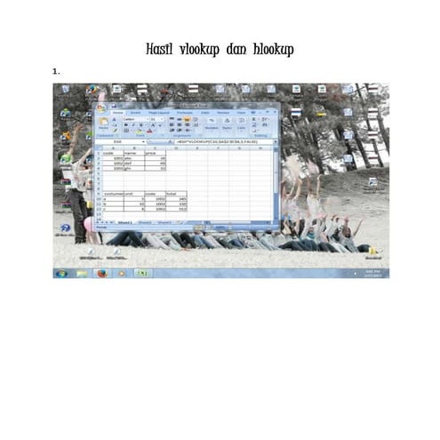 Hasil  vlookup  dan  hlookup yadi 