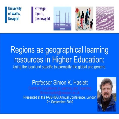 Regions as geographical learning resources in Higher Education: Using the loc...