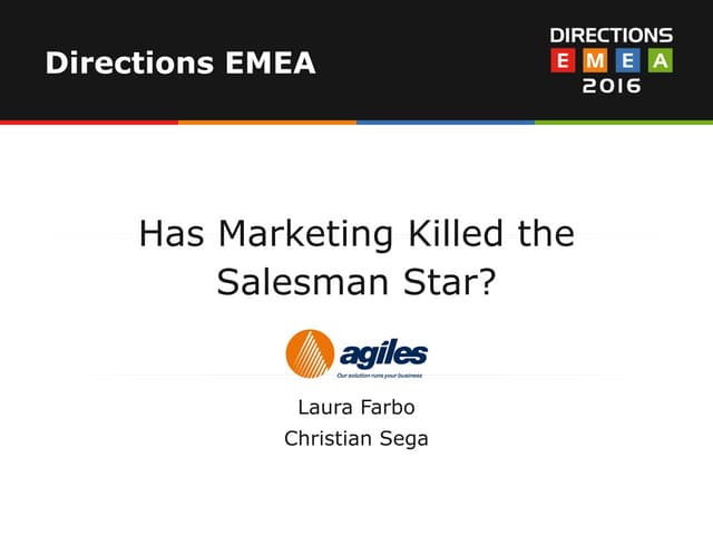 Has Marketing Killed the Salesman Star? 