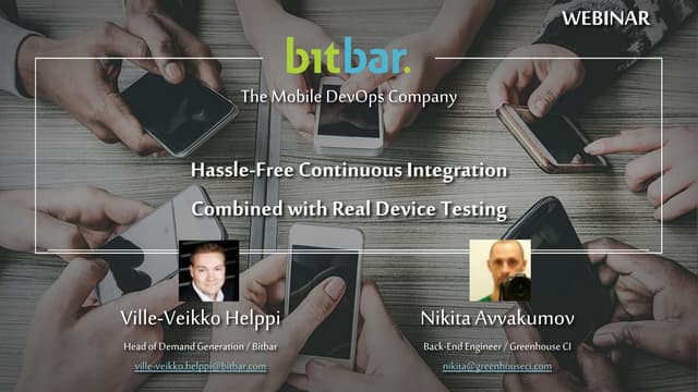 Hassle-Free Continuous Integration with Real Device Testing