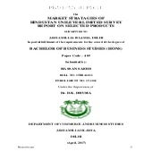 Hindustan Unilever Limited Product Report docx