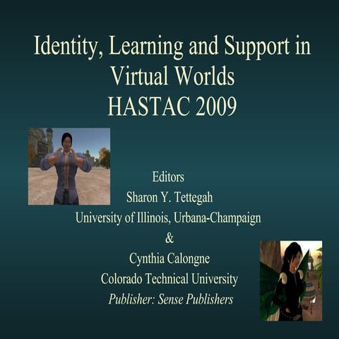 Identity and Learning in Virtual Worlds