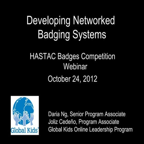 Developing Networked Badging Systems