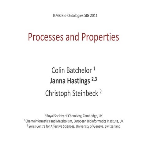 Processes and Properties