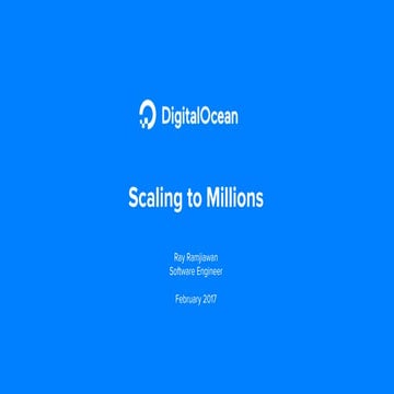 Hatch  the build blocks; scaling to millions v.1