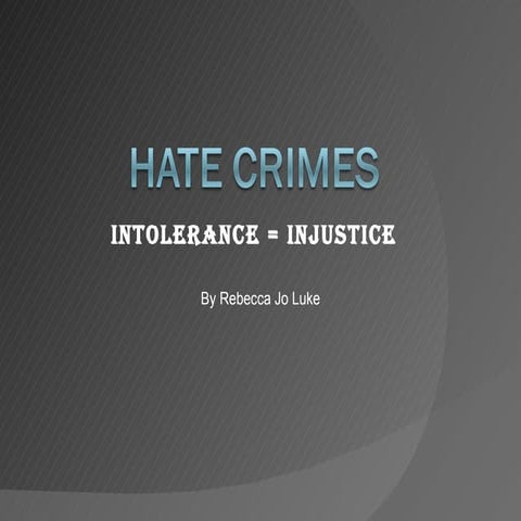 Hate crimes
