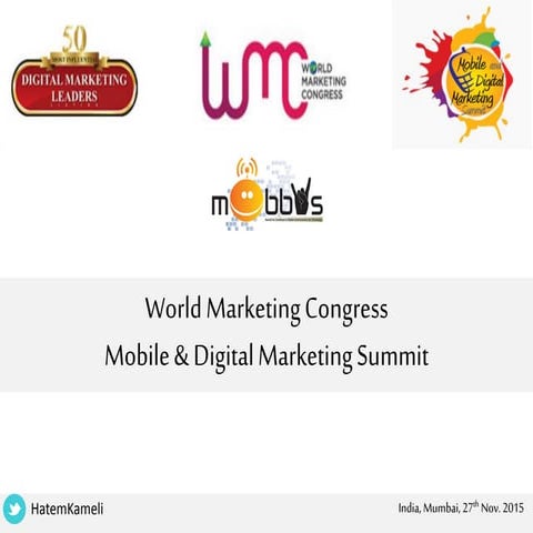 Stories from saudi arabia - world marketing congress - Hatem Kameli