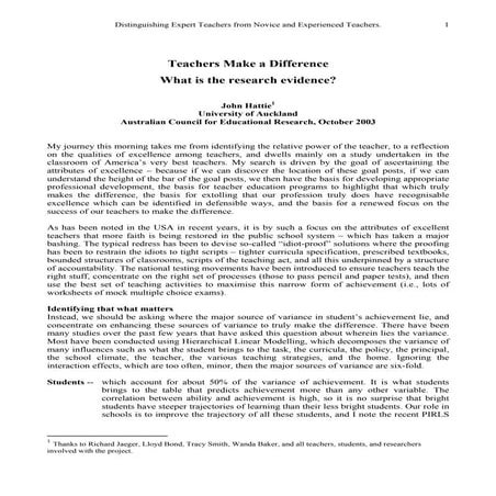 Hattie teachers makea_difference