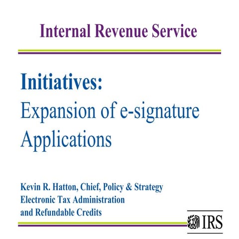 IRS Expansion of e-Signature Applications