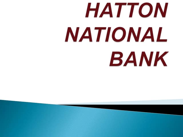 Hatton national bank