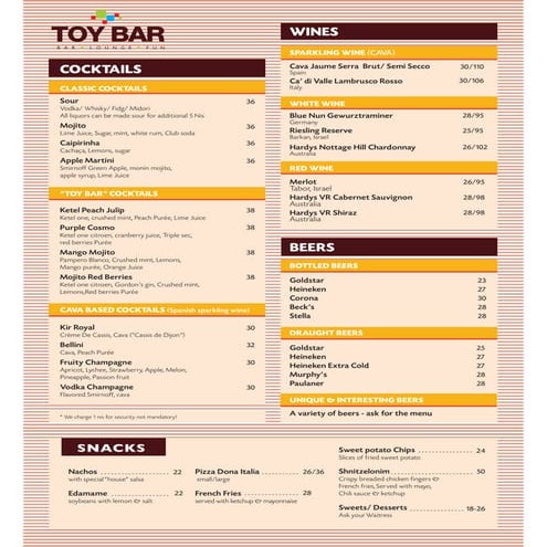 FULL BAR MENU | PDF