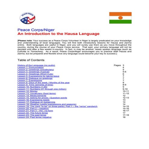 Basic Hausa Language Course