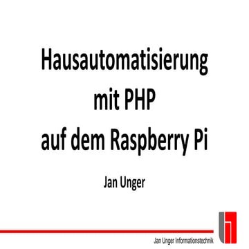 Hausautomatisierung mit PHP auf dem Raspberry Pi