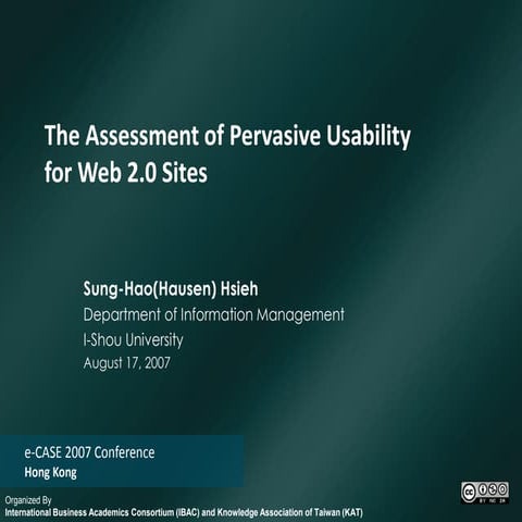 Pervasive Usability for Web 2.0
