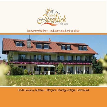 Urlaub in Scheidegg, Westallgäu, über dem Bodensee