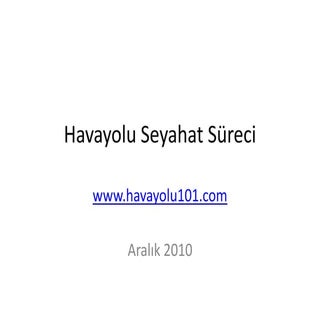 Havayolu Seyahat Süreci