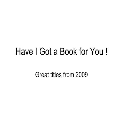 Have I Got A Book For You !