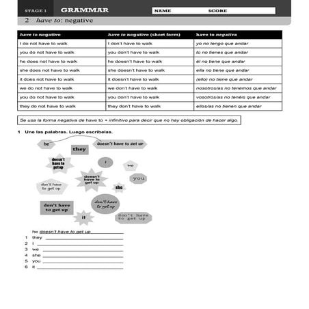 Have to negative (stage 1)
