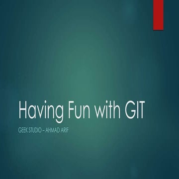 Having fun with Git